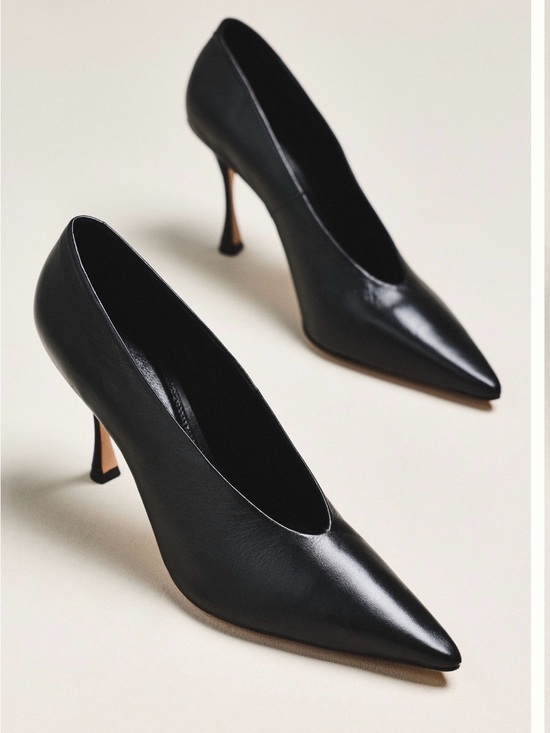 Shoes - Classic Black Pointed-Toe Stiletto Heels